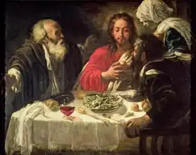 Caravaggio, M. (následovník): Večeře v Emauzích