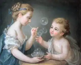 Liotard, J. E.: Children blowing bubbles