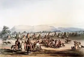 Catlin, George: Camp of Piekann Indians