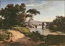 Corot, J. B. Camille: Bridge at Narni