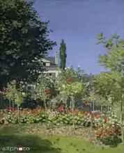 Monet, Claude: Kvetoucí zahrada v Sainte-Adresse