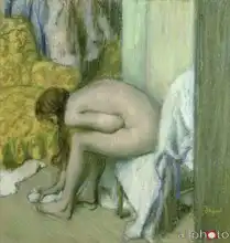 Degas, Edgar: Po koupeli - žena otírající si nohy