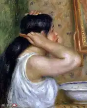 Renoir, Auguste: Dívka česající si vlasy