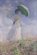 Monet, Claude: Žena se slunečníkem