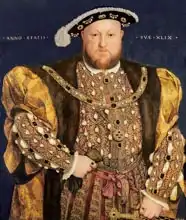 Holbein, Hans  (ml.): Portrait of Henry VIII aged 49