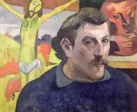 Gauguin, Paul: Self Portrait with the Yellow Christ