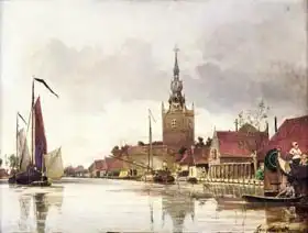 Jongkind, Johan: View of Overschie near Rotterdam