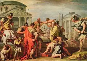 Ricci, Sebastiano: Marcus Furius Camillus (d.c.365BC) and Brennus (fl.c.389BC)