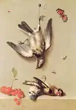Oudry, Jean-Baptiste: Still Life of Dead Birds and Cherries