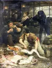 Gilbert, Victor Gabriel: Fish Market in the Morning