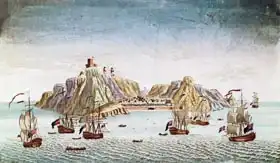 Francouzská škola (19. století): Island of St. Helena, Place of Exile of General Napoleon Bonaparte (1769-1821)