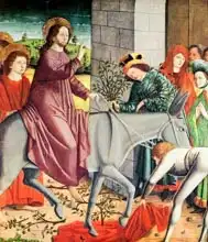 Pacher, Michael: Entry of Christ into Jerusalem, from the Altarpiece of St. Stephen
