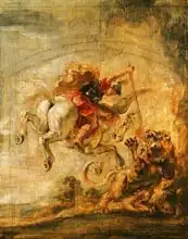 Rubens, Peter Paul: Bellerophon Riding Pegasus Fighting the Chimaera