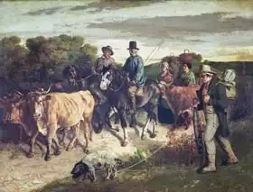 Courbet, Gustave: Peasants of Flagey Returning from the Fair