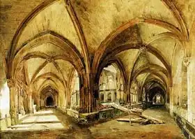 Isabey, Louis Eugene Gabriel: Cloisters of St. Wandrille