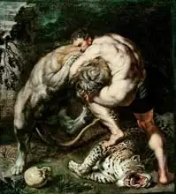 Rubens, Peter Paul: Hercules Fighting the Nemean Lion