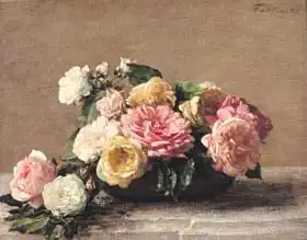 Fantin-Latour, Jean: Roses in a Dish