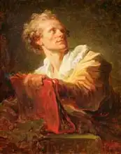 Fragonard, Jean-Honoré: Portrait of a Young Artist, presumed to be Jacques-Andre Naigeon (1738-1810)