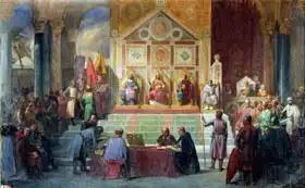 Debacq, Charles Alexandre: Assembly of Crusaders in Ptolemais in 1148