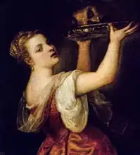 Tizian: Salome Carrying the Head of St. John the Baptist