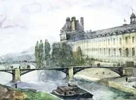 Granet, François-Marius: View of the Pavillon de Flore of the Louvre