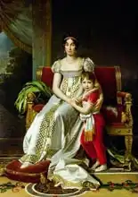 Gerard, F. P. Simon: Hortense de Beauharnais (1783-1837) Queen of Holland and her Son, Napoleon Charles Bonaparte 1783-1837 Queen of Holland 