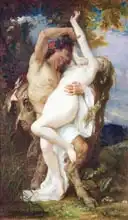 Cabanel, Alexander: Nymph Abducted by a Faun