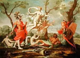Poussin, Nicolas: Venus Arming Aeneas