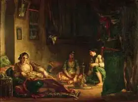 Delacroix, Eugene: Women of Algiers in their Harem