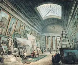 Robert, Hubert: Museum Gallery with Ancient Roman Art