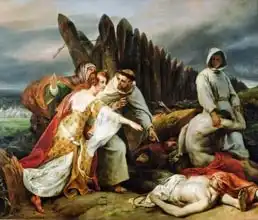 Vernet, Emile Jean Horace: Edith Finding the Body of Harold