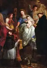 Quellinus, Erasmus: Virgin Giving a Stole to St. Hubert