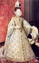 Sanchez Coello, Alonso: Infanta Isabel Clara Eugenia (1566-1633) with the Dwarf, Magdalena Ruiz