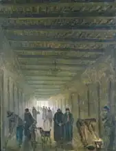 Robert, Hubert: Corridor of the Saint-Lazare Prison in 1793