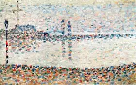 Seurat, Georges: Study for The Channel at Gravelines, Evening