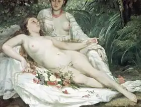 Courbet, Gustave: Bathers or Two Nude Women