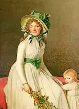 David, Jacques-Louis: Madame Pierre Seriziat (nee Emilie Pecoul) with her Son, Emile (nee Emilie Pecoul) with her Son, Emile (b.1793)