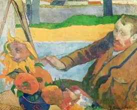 Gauguin, Paul: Van Gogh painting Sunflowers