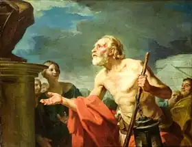 Restout, Jean Bernard: Diogenes Asking for Alms