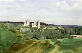 Corot, J. B. Camille: View of the Chateau de Pierrefonds