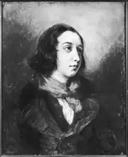 Delacroix, Eugene: Portrait of George Sand