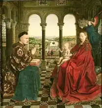 Eyck, van Jan: Rolin Madonna (La Vierge au Chancelier Rolin)