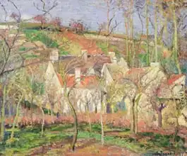 Pissarro, Camille: Red Roofs, or Corner of a Village, Winter