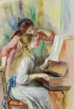 Renoir, Auguste: Young Girls at the Piano