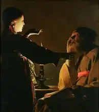 Tour, Georges de la: Appearance of the Angel to St. Joseph , also known as The Dream of St. Joseph