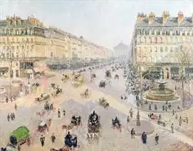 Pissarro, Camille: Avenue de L Opera, Paris, Sunlight, Winter Morning