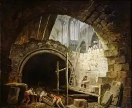 Robert, Hubert: Plundering the Royal Vaults at St. Denis in October 1793