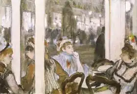 Degas, Edgar: Women on a Cafe Terrace