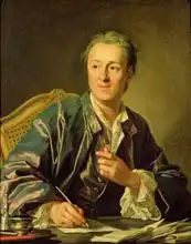 Loo, Louis Michel van: Portrait of Denis Diderot (1713-84)