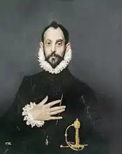 El Greco: Gentleman with his hand on his chest